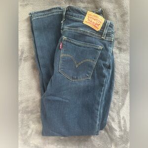 Levi's Midnight Blue Skinny Ankle Jeans